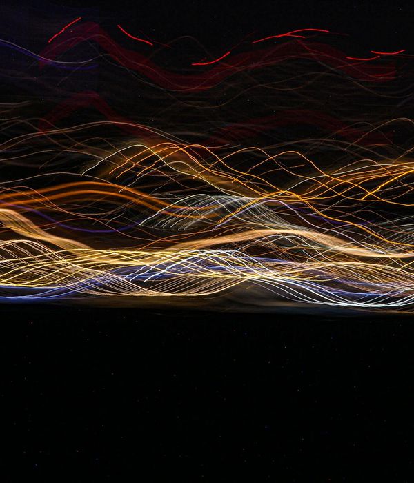 Abstract glowing lines representing energy and dynamic movement patterns